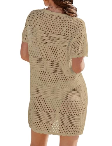 Image of Buauty Womens Swimsuits Coverup Bathing Suits Cover Ups Crochet Swimwear Bikini Beach Dresses 2026 Vacation Outfits