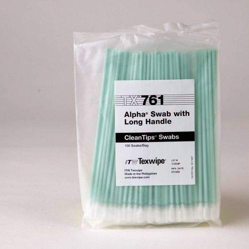 Texwipe TX761-CASE - Alpha polyester knit with long handle swab, 10 bags/case
