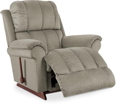 Image of La-Z-Boy Neal Rocking Recliner, Marble | Tall Scale with Tailored Cushions