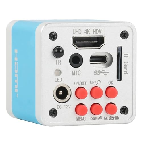 顕微鏡キット 41MP 4K 1080P UHD HDMI USB 工業用顕微鏡デジタルビデオカメラ 携帯電話 PCB はんだ付け修理用 顕微鏡レンズアダプター