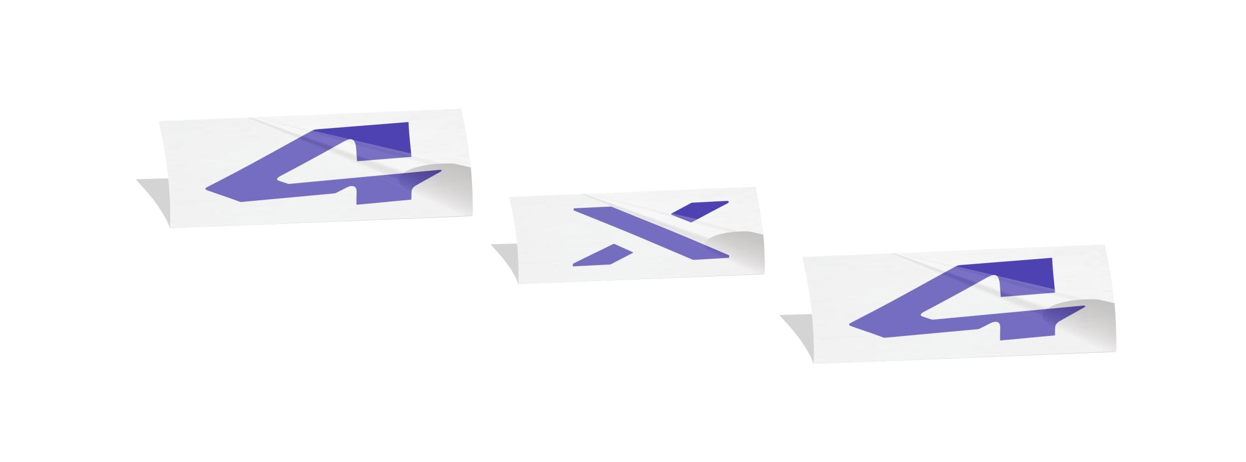 Reflective Concepts 4x4 Emblem Overlay Decal Sticker -Fits: 2019-2026 Ram, NOT for Classic - (Color: Purple)