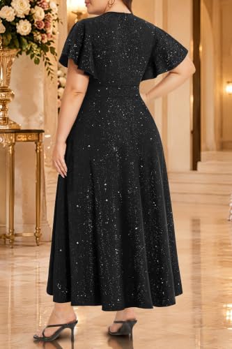 Image of Pinup Fashion Plus Size Formal Wedding Guest Cocktail High Low Long Dress