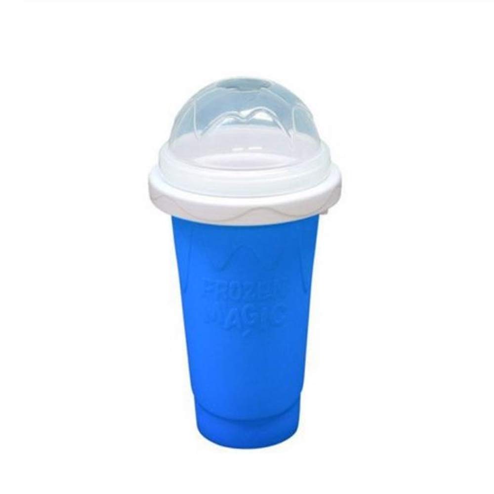 2pcs DIY Slushy Maker Ice Cup, Hot Summer Cooler Silicone Slush Cup, Double Layer, Pinch into Ice, Children's Favorite 301-400ML Summer Limited