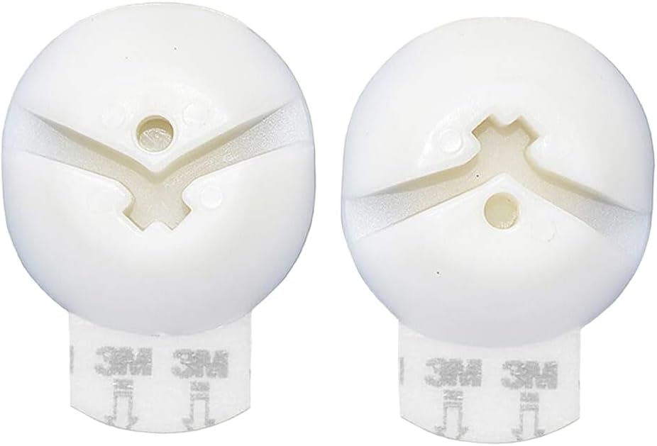 Redi Shade No Tools Simple Slide Inside Mount Roller Shade Bracket, White, 2 Pack