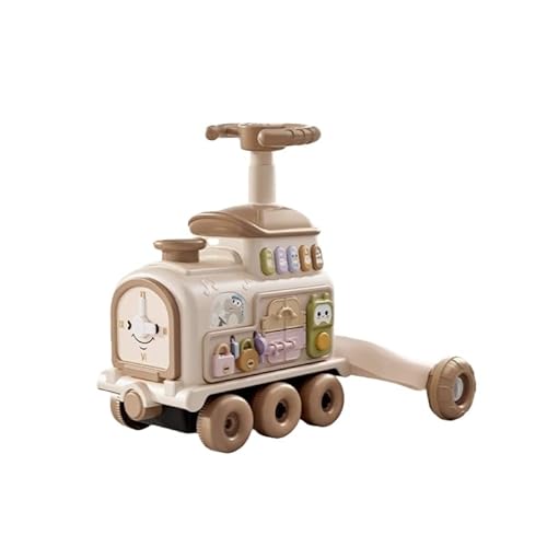 WAJA 手押し車 足けり乗用玩具 ベビーウォーカー 乗り物/手押し車 2in1 子供用ウォーカー 知育玩具 歩行練習 指先の運動 おしゃれ かわいい 誕生日プレゼント 出産祝い 男の子 女の子 (ベビーウォーカー)