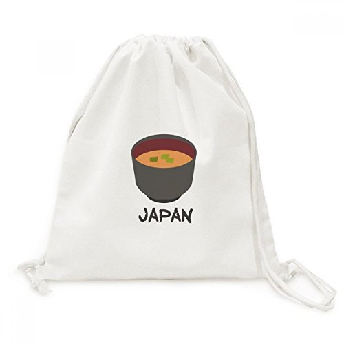 Sac à dos cordon soupe miso japonaise DIYthinker en toile de voyage pour adulte