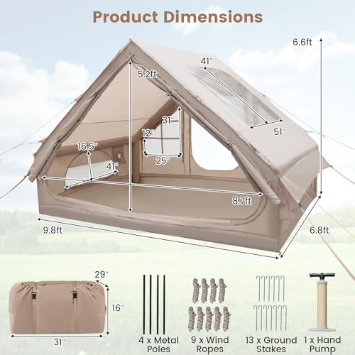 Carpa Inflable para Camping para 4-6 Personas con Bomba miniatura 2
