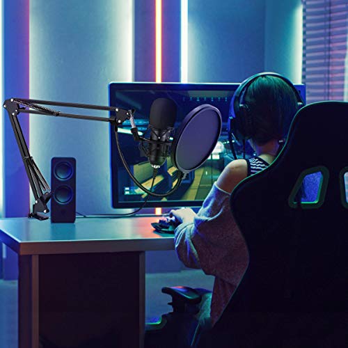 YOTTO USBマイク コンデンサーマイク PC マイクセット マイクスタンド ポップガード アームスタンド付き 録音 生放送 YOUTUBE ゲーム実況 YCM-700-01 の商品画像 6