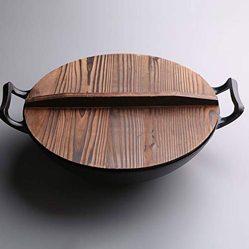 Wok de hierro fundido 32 cm para cocina miniatura 7