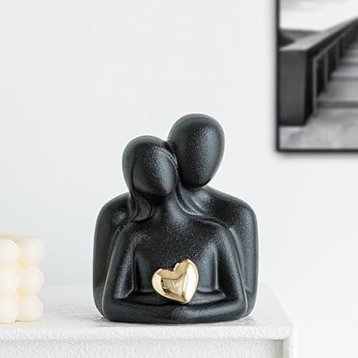 ODMYZG Estatua de cerámica para Parejas,Mini Estatua de Pareja, Decoraciones para salón, Dormitorio y Oficina,Regalo romántico para cumpleaños, San Valentín (Negro A, M) | Ya disponible en tu tienda friki favorita! En mundofriki.es! ODMYZG Estatua de cerámica para Parejas,Mini Estatua de Pareja, Decoraciones para salón, Dormitorio y Oficina,Regalo romántico para cumpleaños, San Valentín (Negro A, M) | Ya disponible en tu tienda friki favorita! En mundofriki.es!