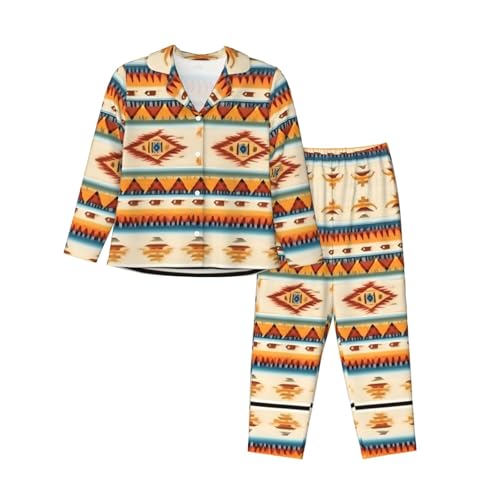 Pyjama amérindien femme 2 pièces en coton doux pour nuit confortable et cocooning au quotidien