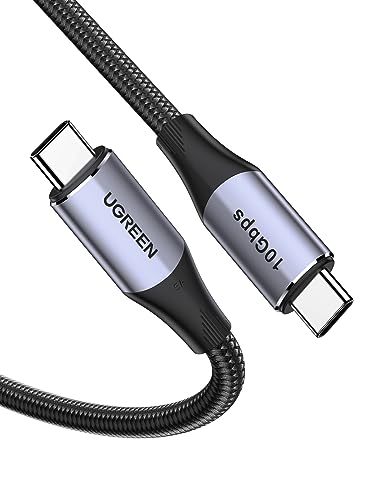 UGREEN 240W USB C auf USB C Kabel 1M USB 3.2 10 Gbps USB C Kabel Display 4K kompatibel mit iPhone 16, iPhone 15, M3/M2 MacBook Pro/Air, iPad Pro/Air 2024, iPad Mini 6, Galaxy S24 Ultra Tab S8 usw.