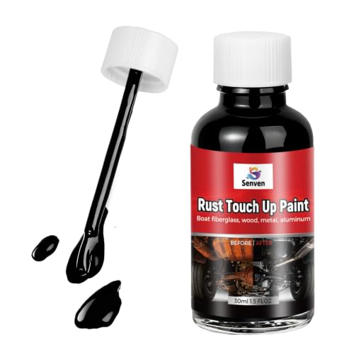 Image of Black Touch Up Paint, Multi Surface Acrylic Black Touch Up Paint Pen Scratch Repair for Metal,Walls,Cabinets,Appliances,Wood,Door,Furniture,Enamel, High Temperature Heat Resistant, 1.5 Fl Oz