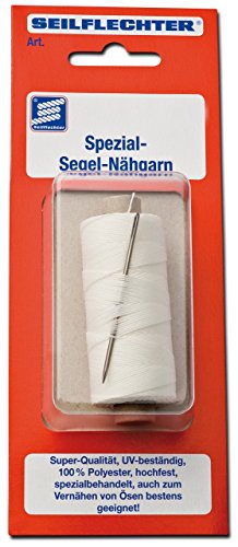 Fil à voile pour réparer une déchirure Navyline polyester blanc 60m