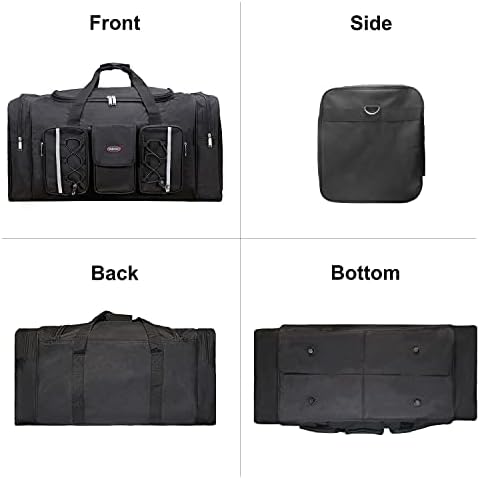 Intrbleu Large Travel Duffel Bags, 65L Durable Waterproof Polyester Weekender Bags with Shoulder Strap, Foldable Carry on Bags for Airplane 6 Intrbleu Large Travel Duffel Bags, 65L Durable Waterproof Polyester Weekender Bags with Shoulder Strap, Foldable Carry on Bags for Airplane