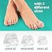 Welnove Hammertoe Corrector - Toe Straightener to Curled Toes, Broken toe, Bunion Corrector for Women and Men, 3 Different Size (Clear)