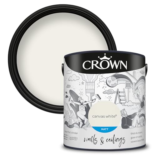 Crown Retail Core Emulsion Matt Canvas White 2.5 L