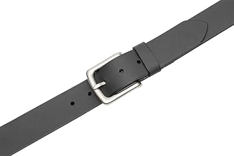 Fabio Valenti Mens Casual Genuine Leather Jeans Belts 1 1/2 Wide Work Belt for Men