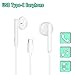 Produktbild USB Typ C Kopfhörer, MoYaGoa In-Ear USB C Kopfhörer, Typ C Stereo Ohrhörer, Hände frei Audio Headset, Kabel-Headset mit Fernbedienung und Mikrofon kompatibel mit Huawei,Google Pixel,HTC,Sony etc.