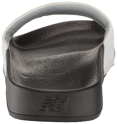 New Balance Unisex-adult 50 V1 Slide Sandal, White/Black, Men 10 M / Women 11.5 W3