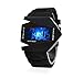 Produktbild Boolavard® TM Stahl hintere Abdeckung Kämpfer Uhren b-2 Stealth Bomber Form Coole Mode LED Sportuhr Geschenk Uhr