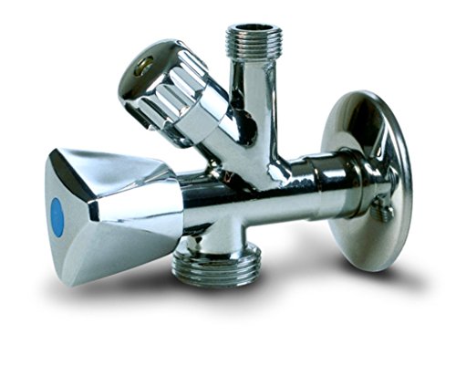 Anzapack 852078W - Llave Escuadra Y Grifo Para Lavadora 1/2' x 3/4' x 3/8'