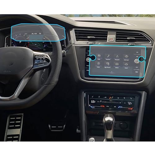 Verre trempé navigation VW Tiguan 2021 2022 pour protection écran tactile