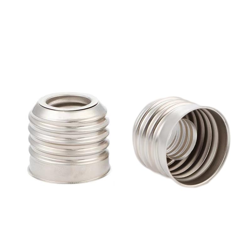 2 x E27 auf E14 Metall Adapter