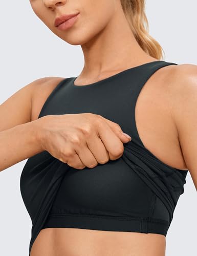 Image of CRZ YOGA Womens U Back Sports Bras | Light Support, Removable Pads, Yoga, Extremely Soft, U Back, Wide Straps, for Women