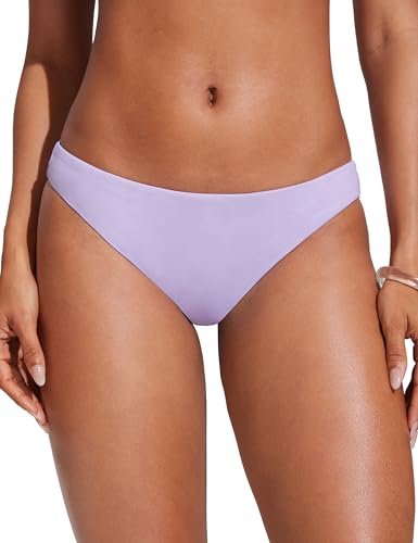 Image of CRZ YOGA Low Waisted Bikini Bottoms | Mid Cut Leg, Medium Bum Coverage, Full Lining, Swim, Bathing Suit Briefs for Women