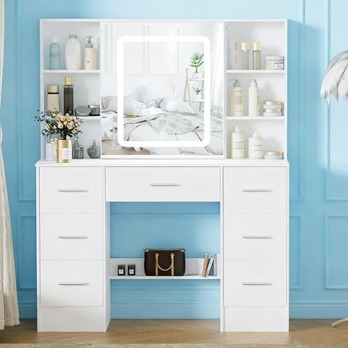 Caulitar White Big LED Vanity 55