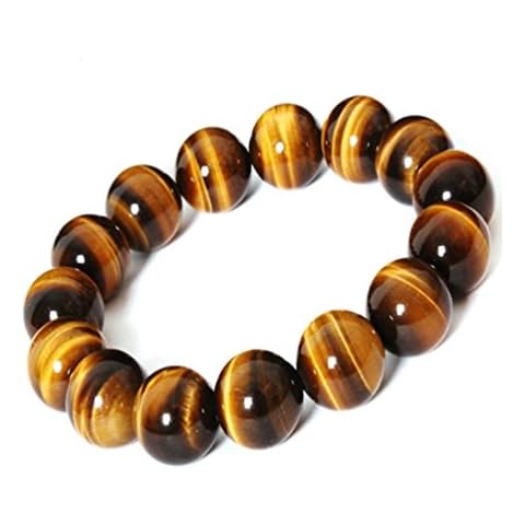 XIAOLI OUGWA 10mm Tiger Eye Beads Tibetan Buddhist Prayer Mala Bracelet Cover