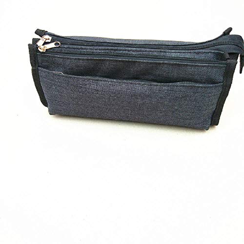 Preisvergleich Produktbild Federmäppchen Große Kapazität Beutelhalter Make-up Tasche Schreibwaren Aufbewahrungsorganisator mit Griff für Schüler Middle High School Supplies & Office, schwarze Piazza Bleistiftbeutel