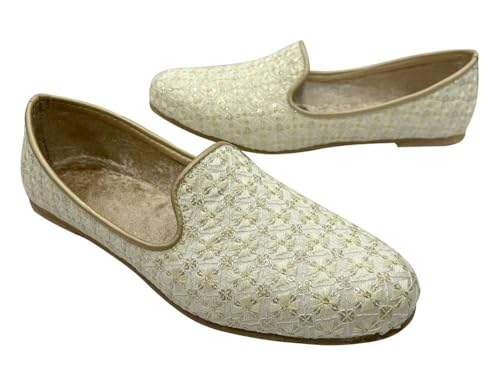Men's Ethnic Jutti - Handcrafted Traditional Indian Footwear - Stylish & Comfortable Loafers Shoes for Weddings & Casual Wear4
