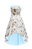 WDBFY High Low Camo Bridesmaid Dress for Wedding Camouflage Homecoming Dresses A-Line Formal Prom Dresses B-Baby Blue+White Camo-2