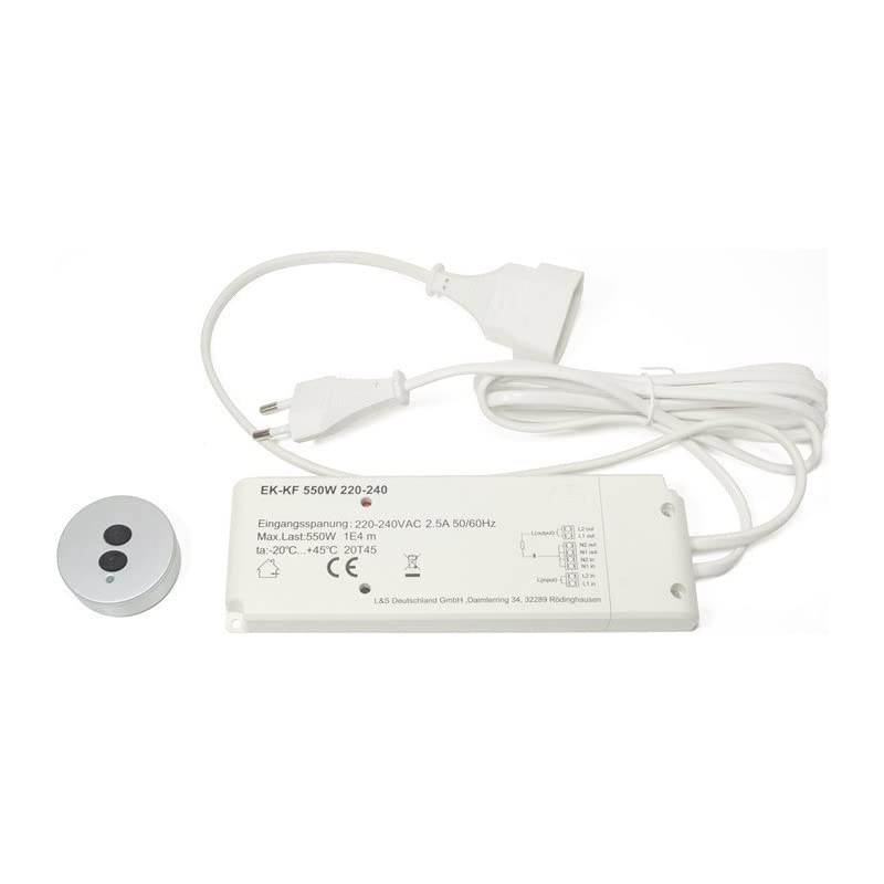 Zestaw przełączników radiowych HV biały 230 V 575 W L&S