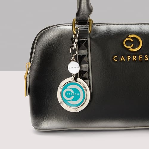 Image of Caprese Premium Logo Purse Hook /Handbag Hanger | Detachable, Foldable, Portable Bag Holder | Holds up to 7 kg (Teal)