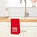 SKL Home Valentine's Day Cupid is Stupid 100% Cotton Embroidered 2pc Hand Towel Set, Decorative for Bath/Kitchen/Bar & Gift, Red