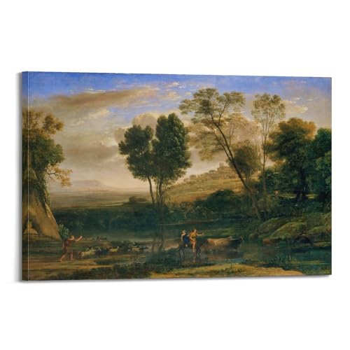 Poster de Claude Lorrain impression esthétique sur toile 30 x 45 cm