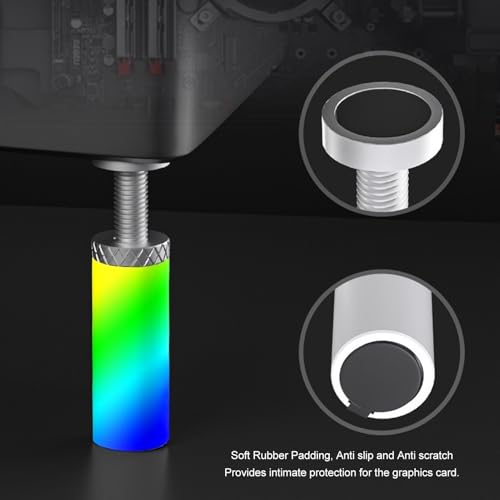 Soporte para GPU ARGB Altura Ajustable Diseño Magnético Aleación de Aluminio miniatura 2