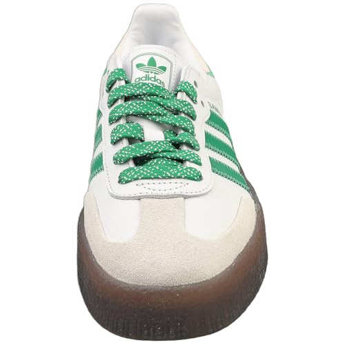 Image of adidas Sambae Womens Sneakers, Cloud White /Green /Off White, Size 8