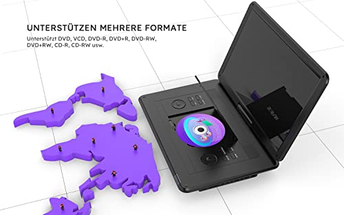 Tragbarer DVD-Player Boifun mit 17,5 Zoll Bildschirm