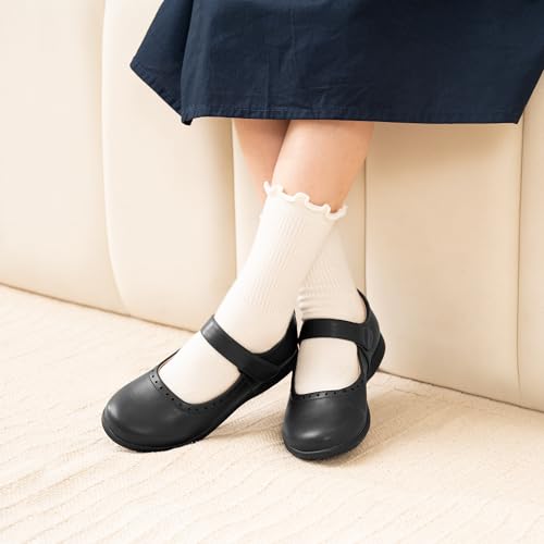 Stelle School Shoes for Girls Mary Jane Dress Shoes Uniform Flats (Little/Big Kids)2