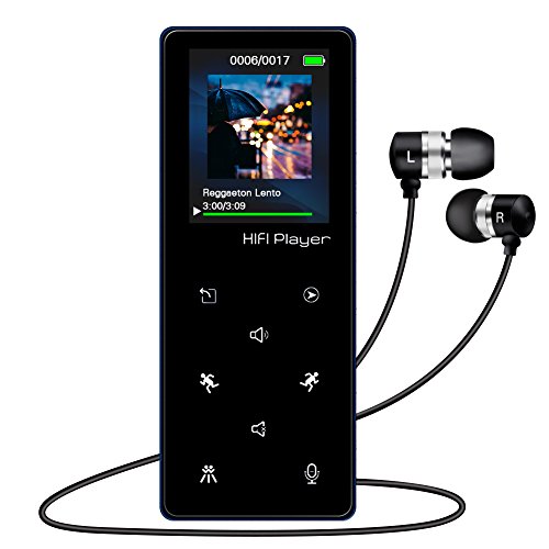 Elinker Lettore MP3 Bluetooth 8GB Tasto di Tocco