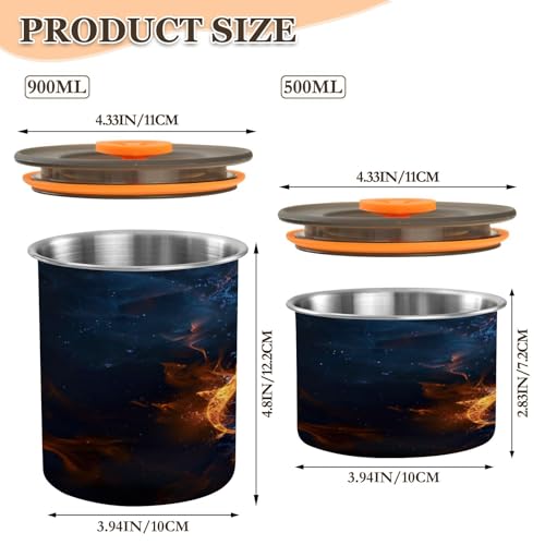 Envase hermético acero inoxidable capacidad 500 ml miniatura 2