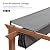 PURPLE LEAF 10' x 13' Outdoor Retractable Pergola with Shade Canopy Patio Metal Shelter for Garden Porch Pavilion Natural Wood Grain Frame Aluminum Gazebo Modern Backyard Grill Pergola Gray