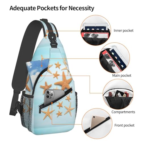 3d Beautiful Maritime Summer Stylish Men'S Messenger Bag - Durable Polyester, Huge Capacity & Adjustable Strap4