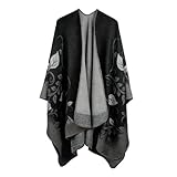 Qlauca Womens Pashmina Shawls and Wraps Soft Winter Warm Reversible Oversized Blanket Scarf