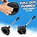 UMIEN 2 Pack Toilet Brush and Plunger Set 18-in - Updated 2025 No-Rust - Stainless Steel Design - Long Handles - with Freestanding Canister (Satin Nickel)