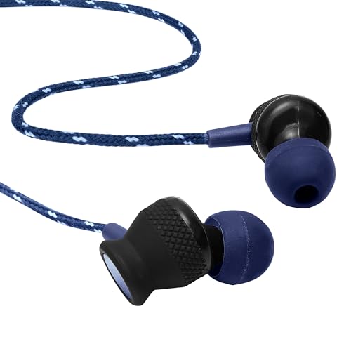 Image of Noise 3.5mm Wired Earphone with Powerful HD Mic for Clear Sound, in-Line Volume Controller & Noise Cancellation Compatible with only 3.5mm Jacks in Mobiles- Blue